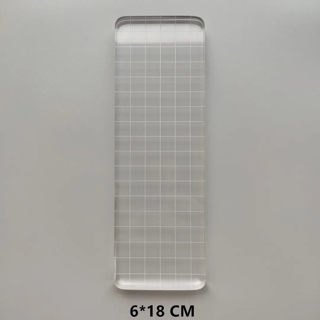 Кристально-акриловая прозрачная доска для штампов "Clear Stamps Scrapbooking Craft Seal Block Photo Album Plexiglass Accessories".