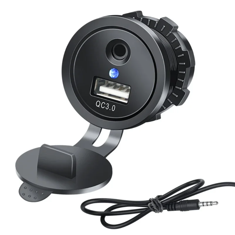 

USB-удлинитель для приборной панели автомобиля и удлинительный кабель AUX 3,5 мм со светодиодной подсветкой, универсальный для