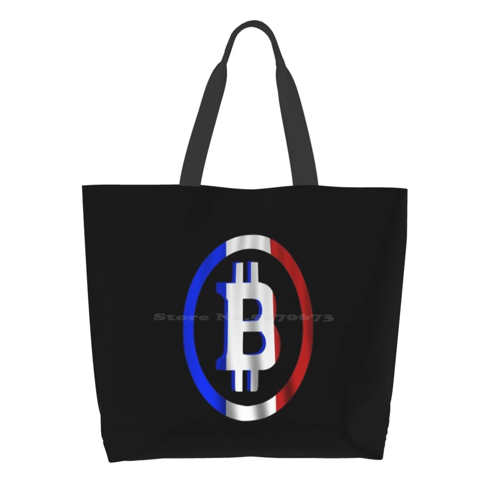

Bitcoin Flag - Longer Bitcoin France. Shopping Bag Tote Large size Btc Bitcoin Crypto France French Paris Lyon