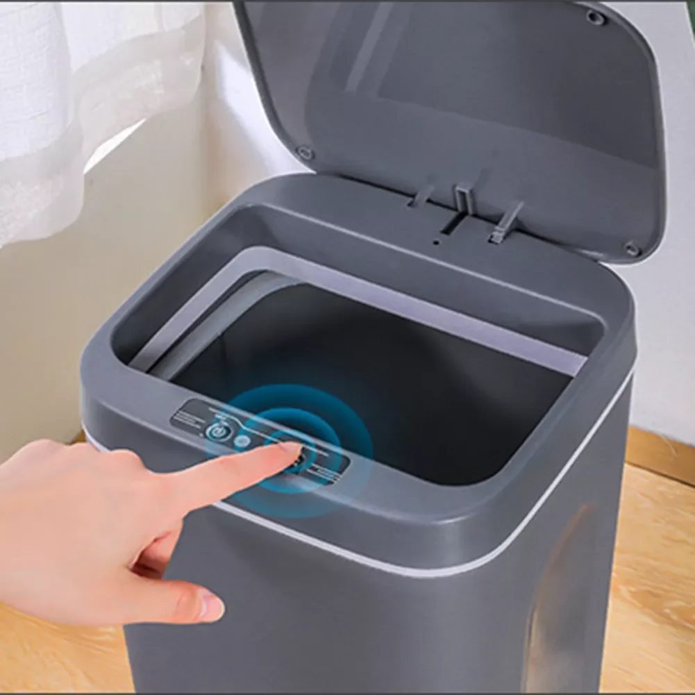 

Intelligent Trash Can Automatic Sensor Dustbin Sensor Electric Waste Bin Home Rubbish Can For Bedroom Kitchen Bathroom Garbage