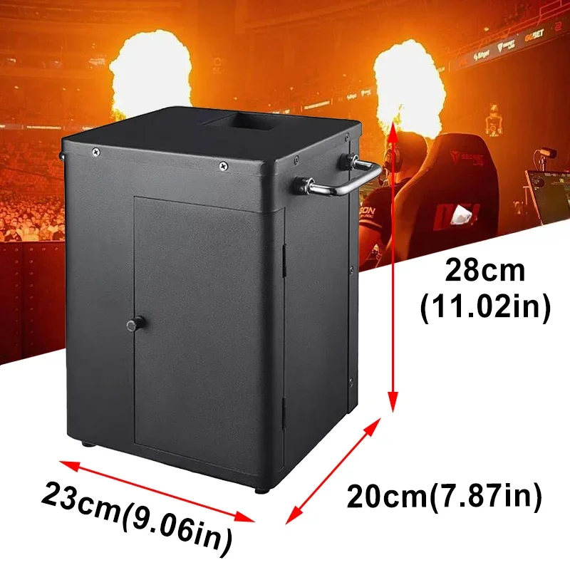 100 Вт DMX квадратный реальный огонь машина проектор диско DJ Пламя сцены