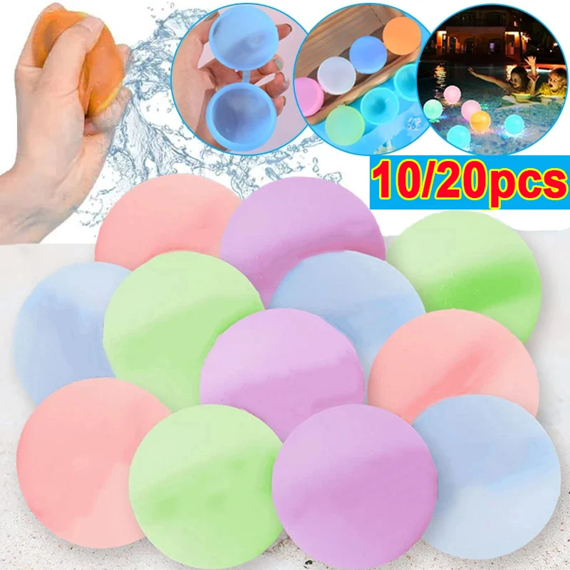 

Water Fighting Balls Games Kids Boys Summer Reusable Silicone Water Playing Toys Beach Swimming Pool Party Water Bomb Balloons