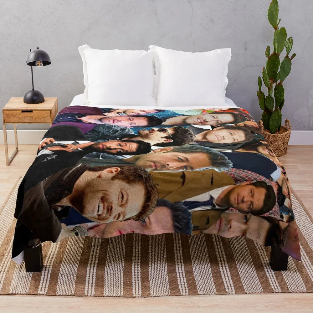 

Misha Collins Photo Collage Throw Blanket Hair blanket