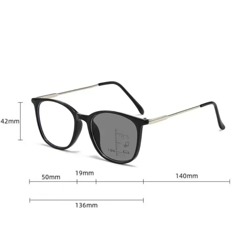 Новые стильные фотохромные мультифокальные очки для чтения мужчин и женщин в