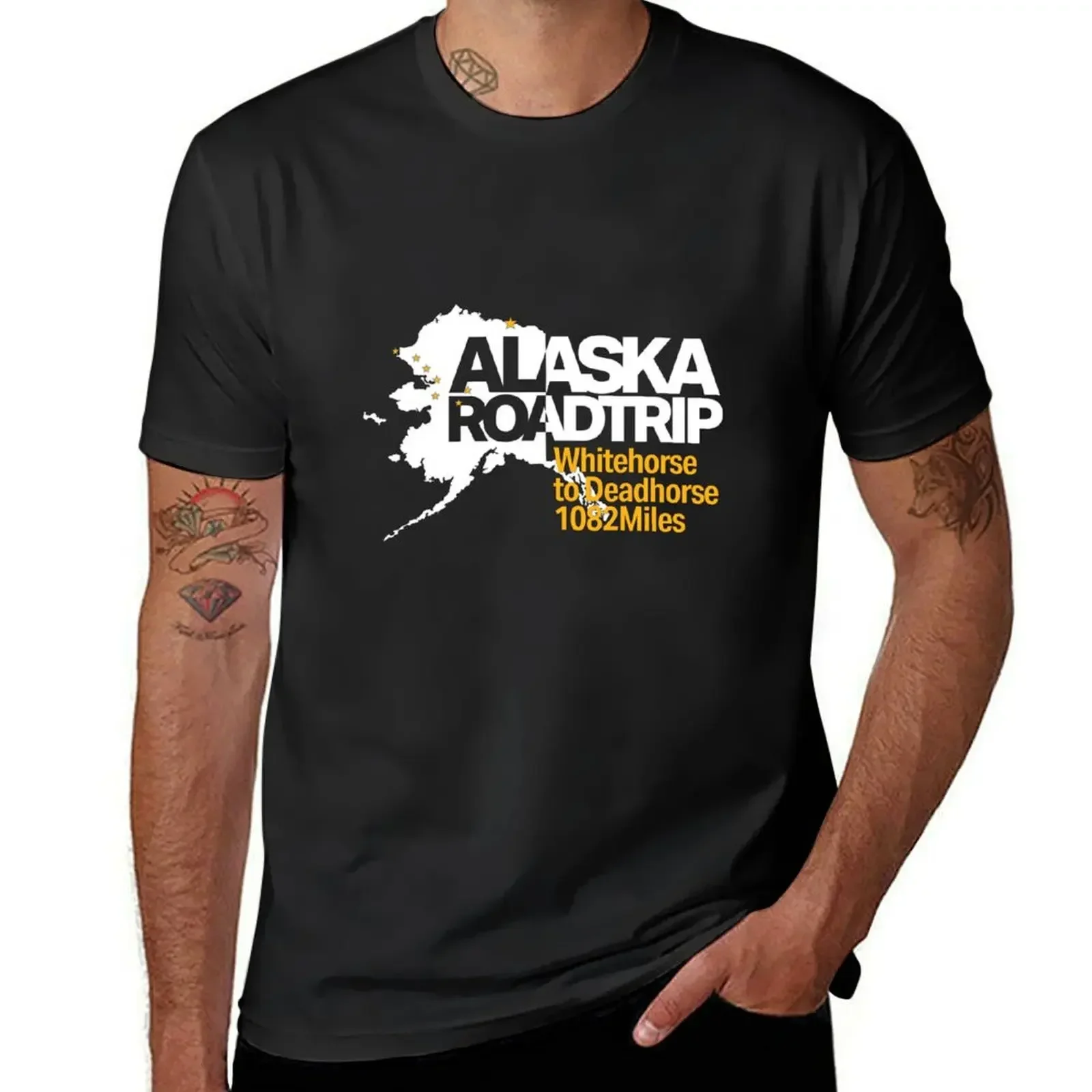 Alaska Roadtrip Whitehorse to Deadhorse 1082 Miles T-Shirt hippie clothes customs graphic t shirts sweat men