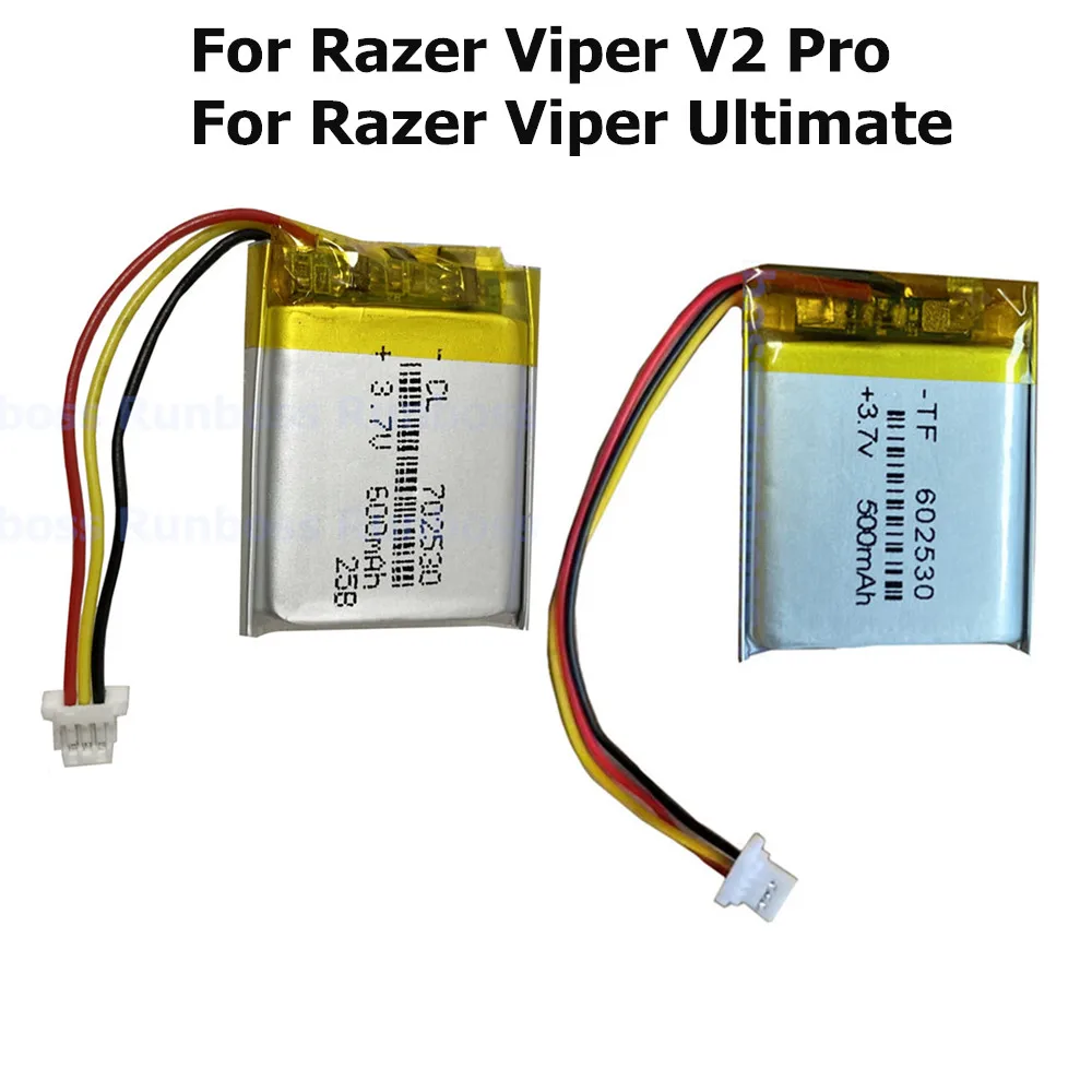 Фото Сменный аккумулятор для мыши 500 мАч/600 мАч для Razer Viper V2 Pro/Viper Ultimate №1