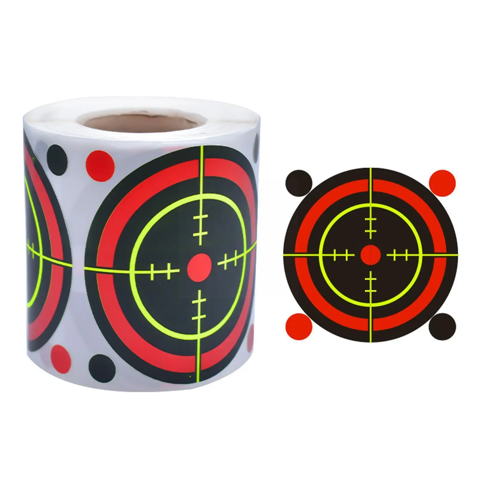 

Shooting Target Adhesive 200pcs/roll Shoot Targets Splatter Reactive Stickers For Archery Bow Hunting Practice Training Tar V2k3