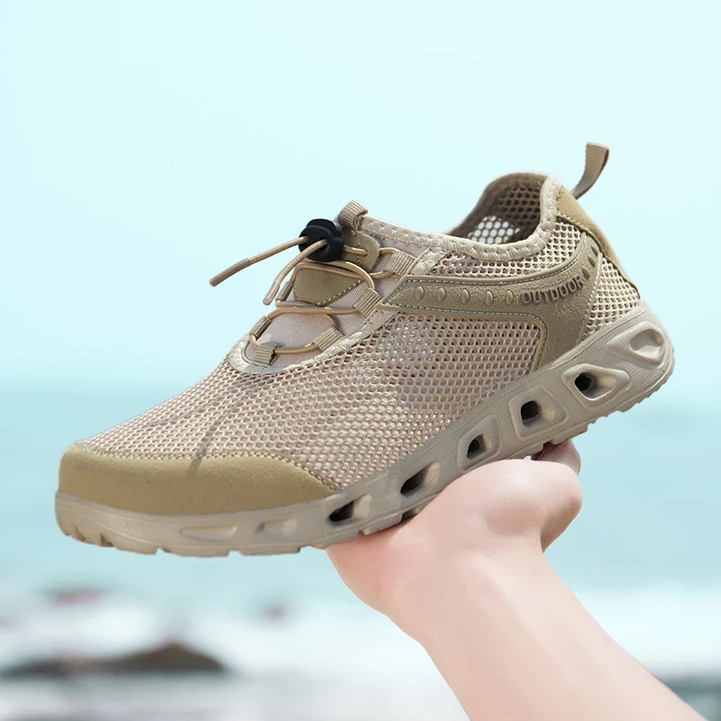 

Mesh Wading Shoes For Men Upstream Shoes Barefoot Beach Playing Shoes Breathable Hiking Shoes Quick Drying Water Sneakers Men