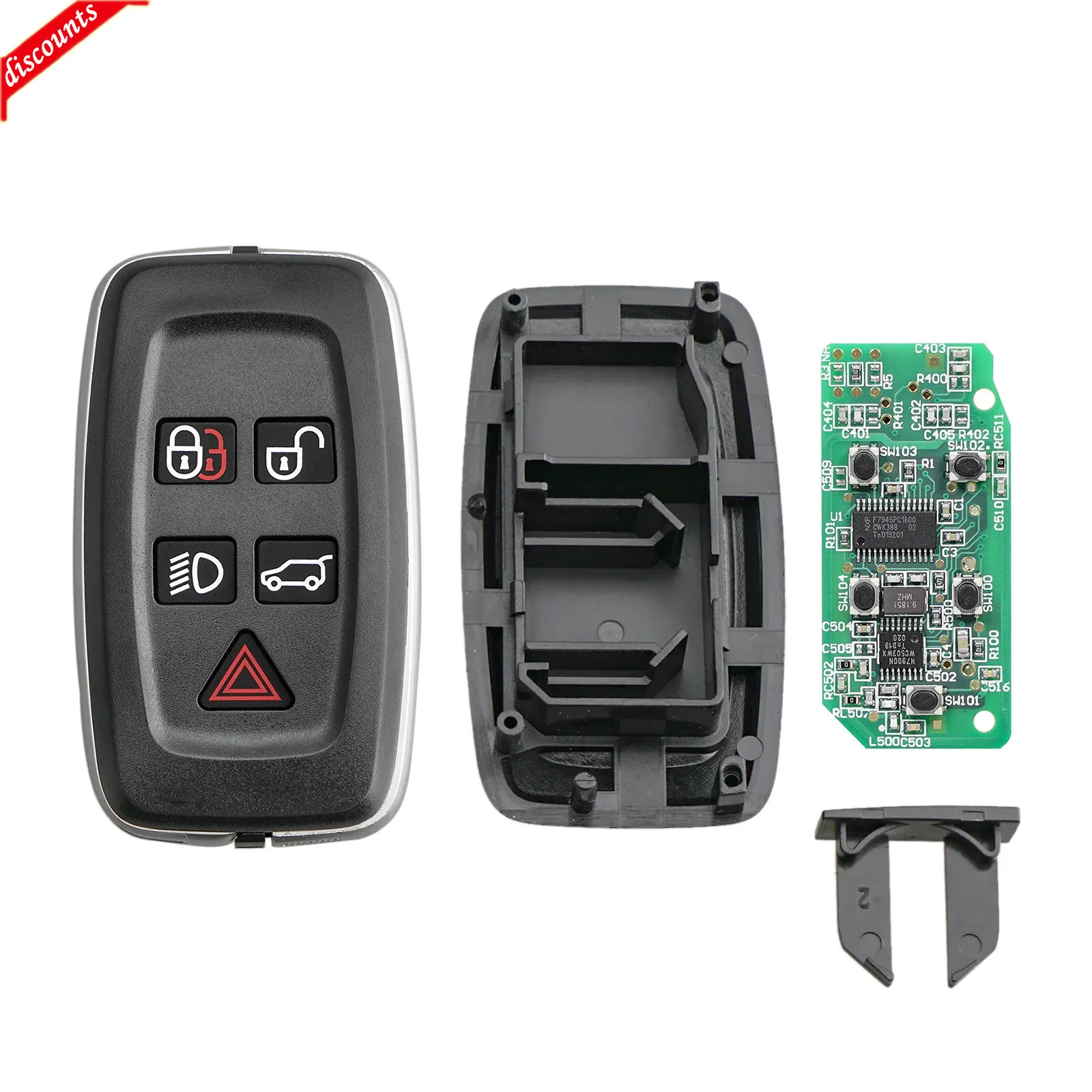 2025 Новый сменный чехол для автомобильного ключа с 5 кнопками Land Rover Discovery 4 Range