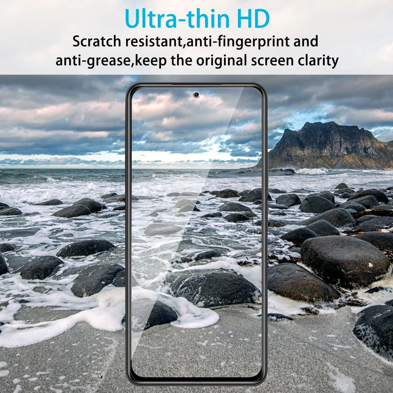 2/4Pcs Screen Protector Glass For Xiaomi Poco F3 Tempered Glass Film