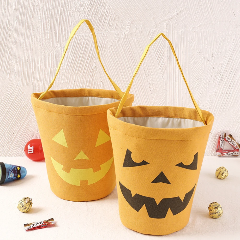 

Halloween Cartoon Bat Candy Bucket Pumpkin Castle Ghost Pattern Gift Bag Tote Candy Bag Candy Basket Halloween Decoration