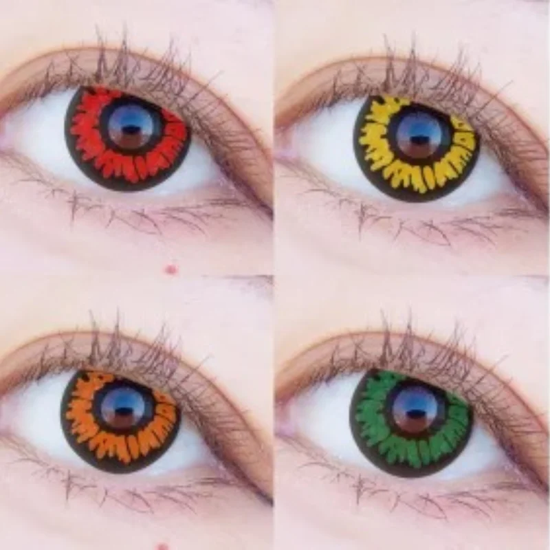 

2p Big Eyes Halloween Lenses Sharingan Contacts Cosplay Crazy Colored Soft Contact Lenses for Eyes Contacts Lens Lentes Contacto