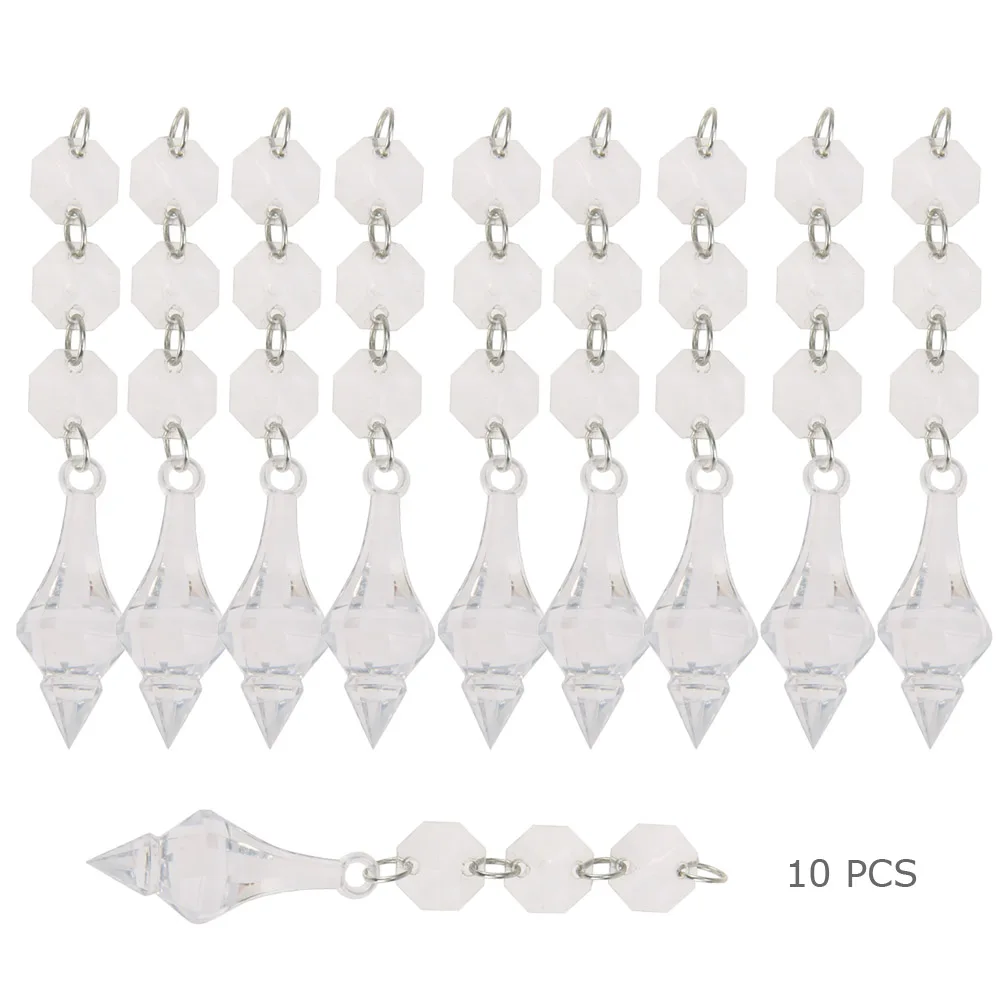 10 шт./упаковка восьмиугольные хрустальные бусины