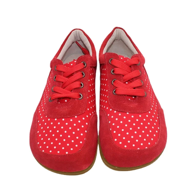 Barefoot Sneakers Red Dot For Women - NARROW VERSION UZSI VERZE