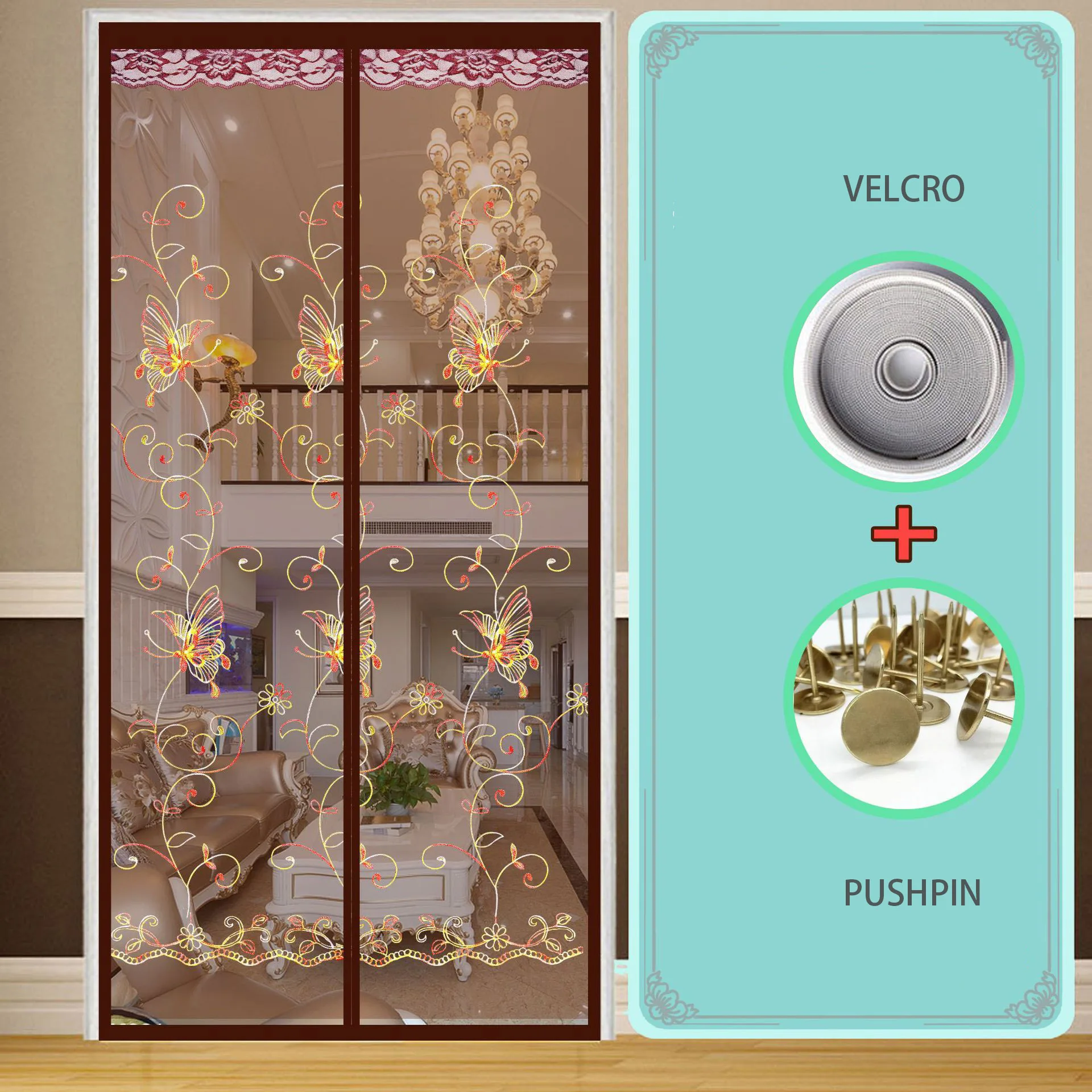 

Магнитный антимоскитный экран для двери