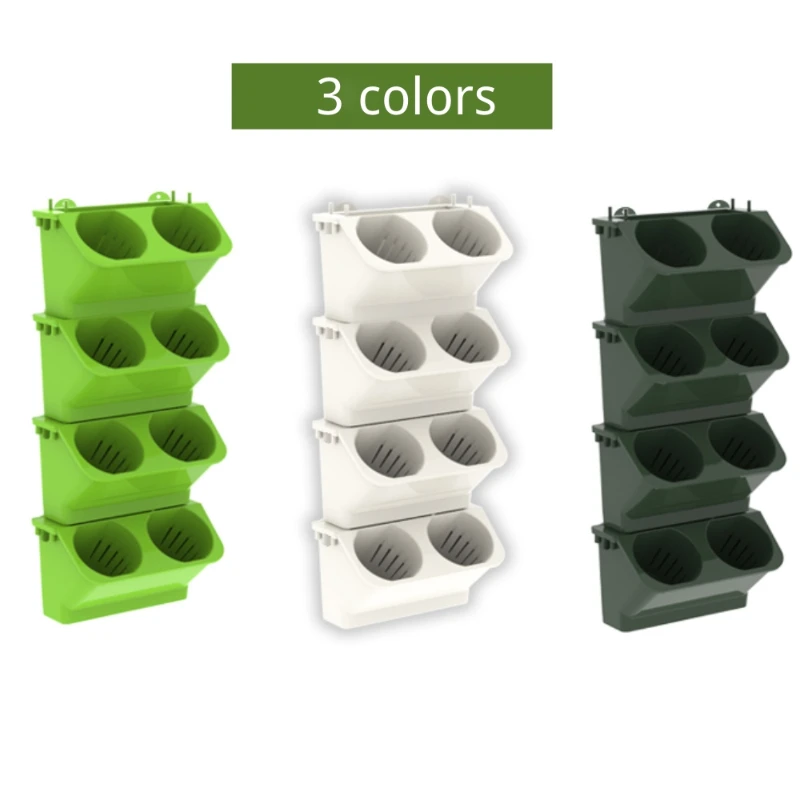 

Perforated Flower Pots on Balconies Indoor and Outdoor Plants Vertical Strawberry Plants Wall Mounted Flower Gardening