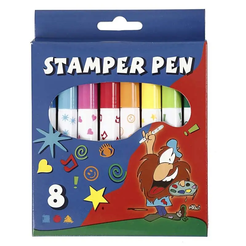 Colored stamp felts - 8 pcs |