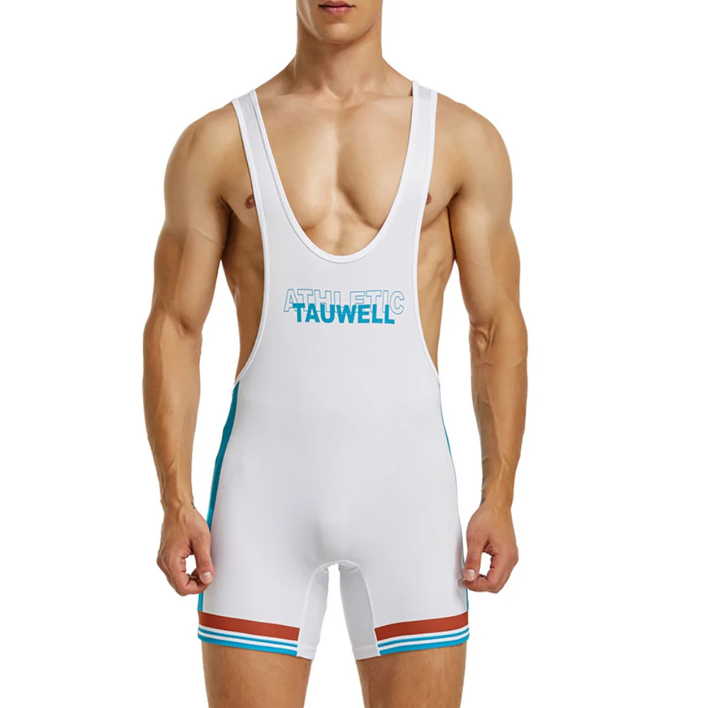 Mens Undershirts Slim Bodysuit Shaper Wrestling Singlets Jumpsuits Sexy Underwear Bodywear Sports Bodybuilding Singlets Onesie