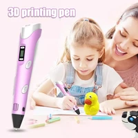 digital display intelligent 3d printing pen diy 3d graffiti painting pens with usb cable h best