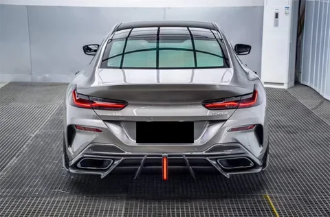 Комплект кузова из углеродного волокна в стиле А для BMW 8 серии 840I, передний разделитель губ и задний диффузор