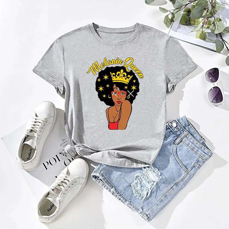 Модные индивидуальные футболки с изображением черной королевы интересные