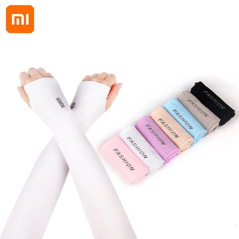 

Мужские и женские летние перчатки Xiaomi, шелковые солнцезащитные перчатки для защиты от УФ-лучей