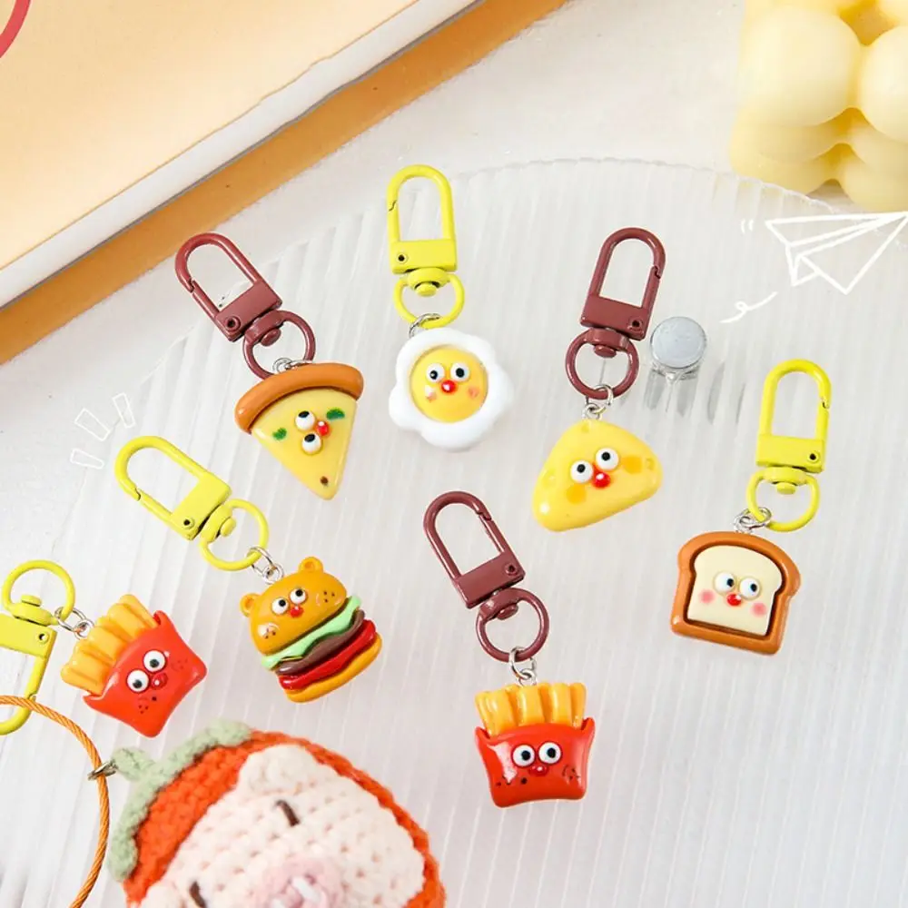 Мультяшная Милая тарелка для завтрака хлеб яйца подвеска брелок желтая Веселая