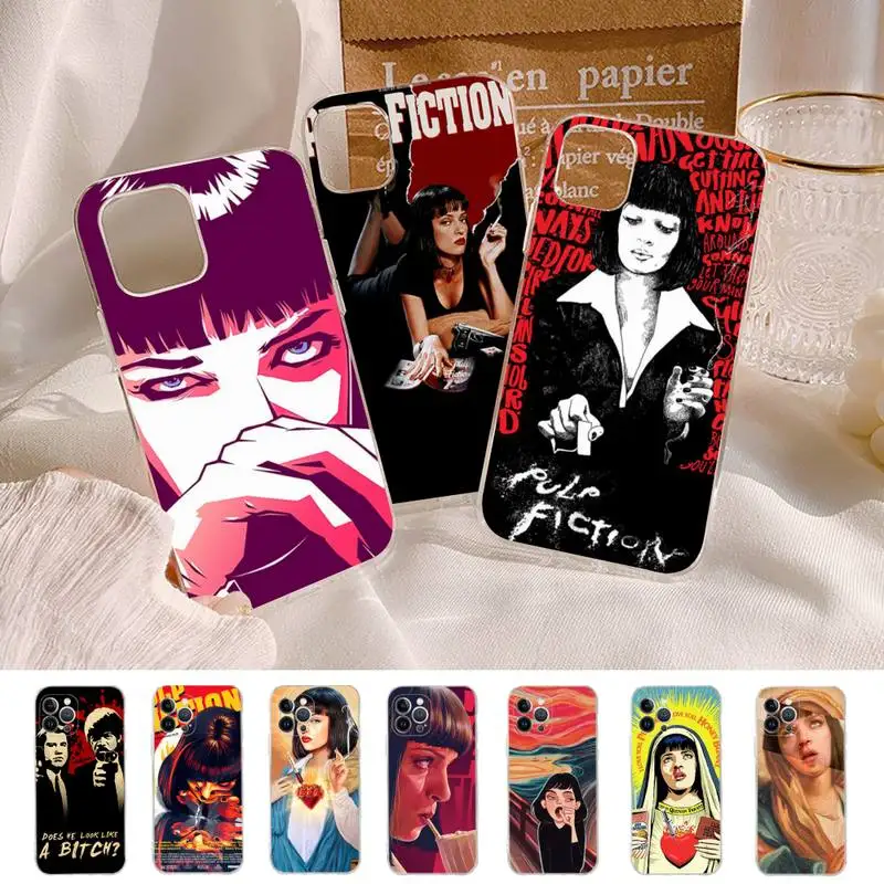 

PULP FICTION MOVIE POSTER Phone Case for iPhone 11 12 13 Mini Pro Max 8 7 6 6S Plus X 5 SE 2020 XR XS Case shell