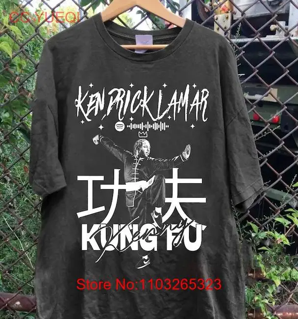 Винтажная модель Kendrick Lamar рубашка для кунг-фу альбом 90S Rap Music Shirt