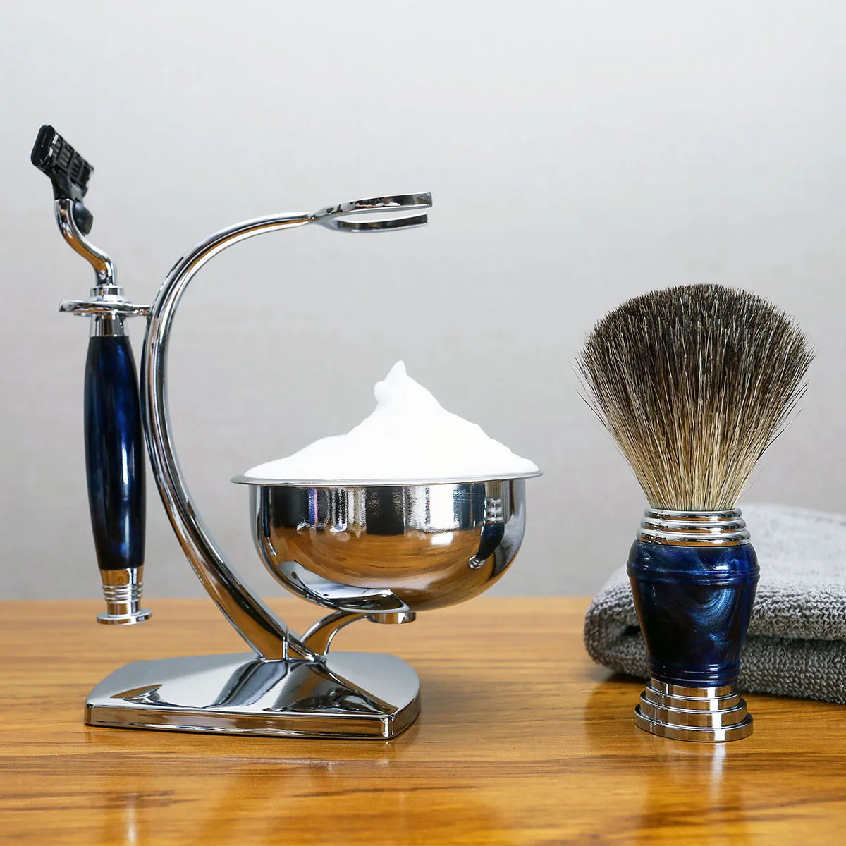 Набор для бритья мужчин Magyfosia Mach 3 безопасная бритва с зеркальной чашей Мужская