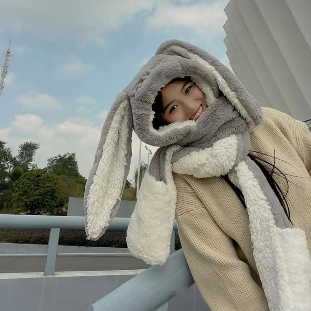 

Женский чехол для лица, обогреватель для рук, украшение для длинных ушей, зимние перчатки, шапка, шарф, полная защита, Женский чехол для лица, обогреватель для рук