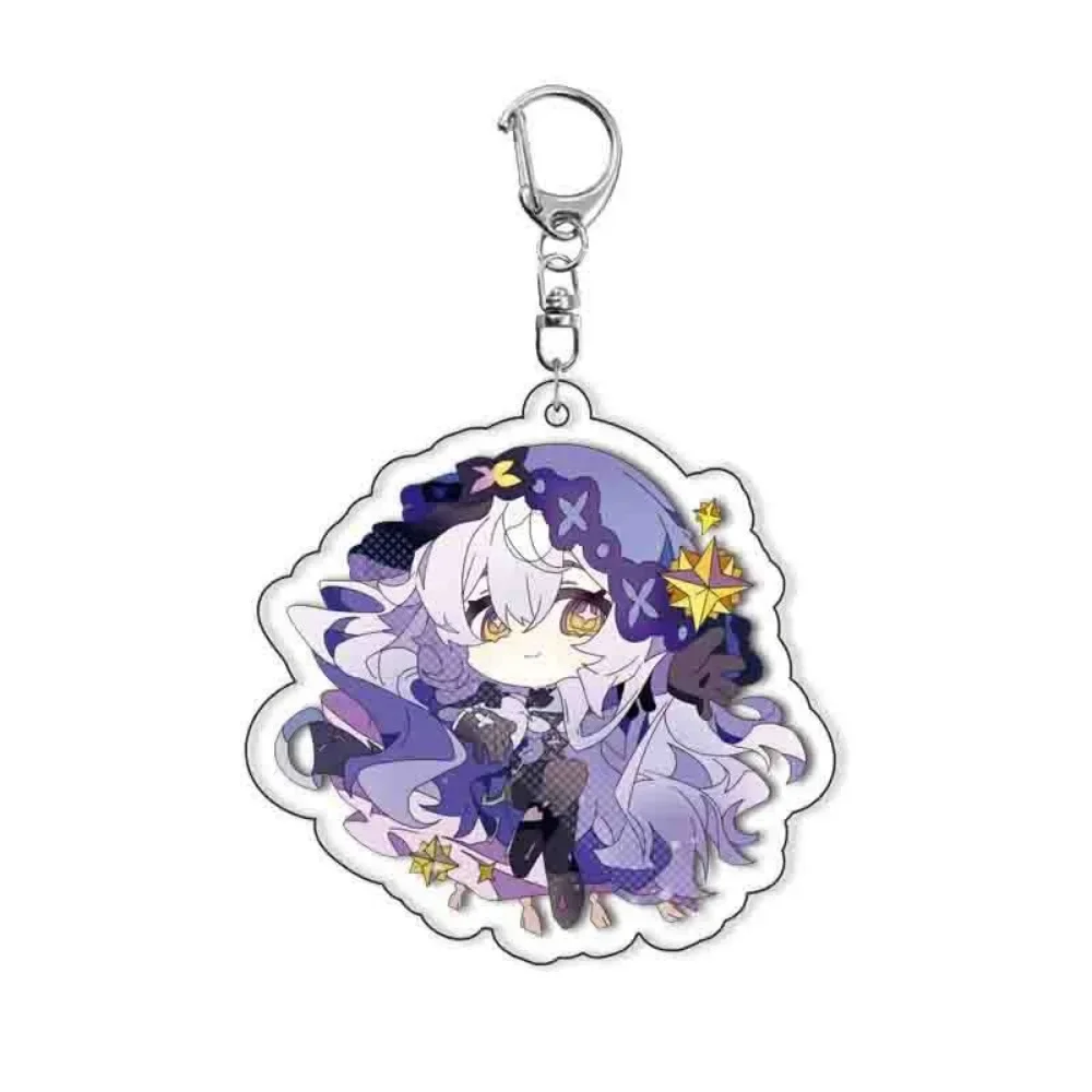 Фото Прекрасный брелок Honkai: Star Rail Sparkle Acheron Firefly Robin Aventurine Misha Sunday Брелок для ключей Игра Рюкзак Подвеска Опора Значок №4