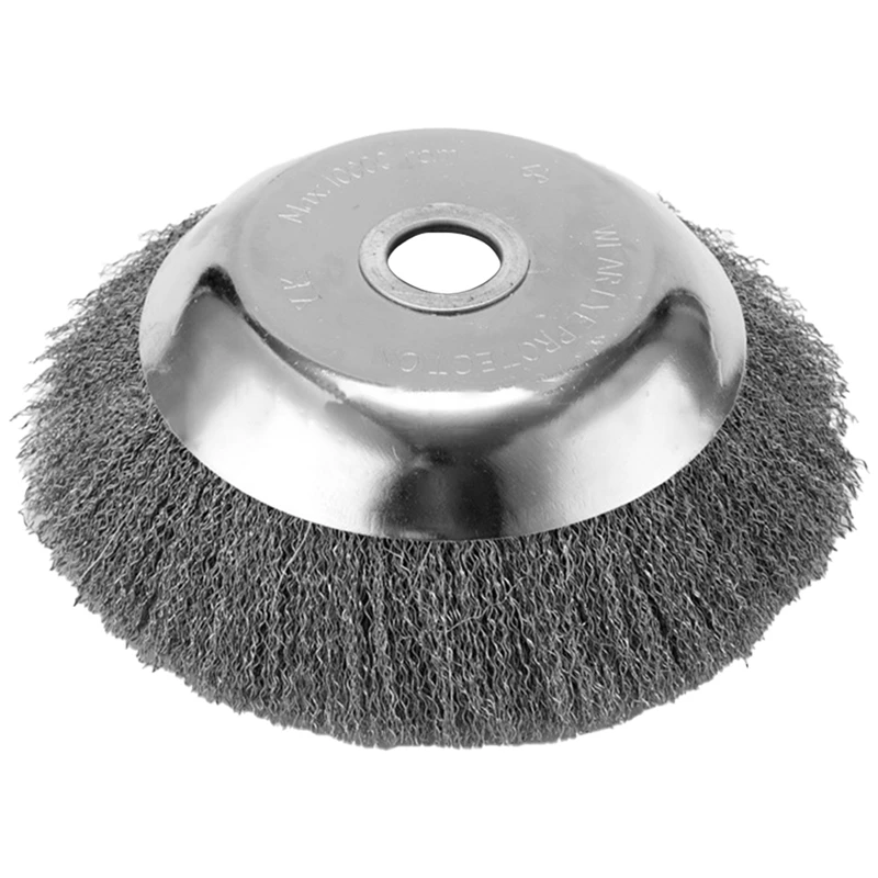

1 Piece 8-Inch Wire Brush Weeding Board Weeding Wheel Lawn Mower Grass Head Steel Wire Grass Head
