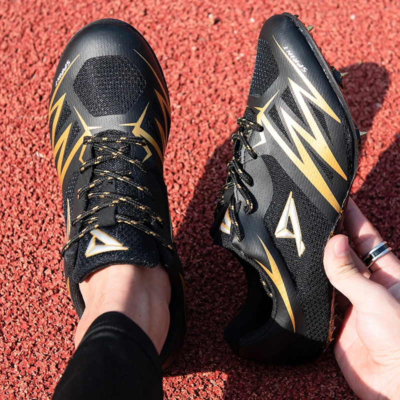 Track and Field Shoes Professional Men Women Running Training Shoes Spikes Student Competition Sprint Sneakers