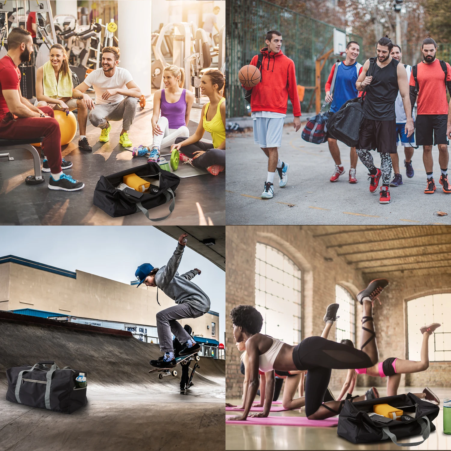 Men Gym Bags for Fitness Training Outdoor Travel Sport  Handbag Multifunction 22 Inch Waterproof Foldable Duffe Luggage IFARADAY