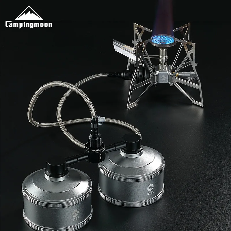 CAMPINGMOON Z17 BKZ17 Газовая плита из нержавеющей стали Газовый баллон труба Резьба Труба