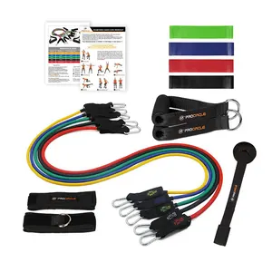 Набор эспандеров Procircle, резиновые ленты для эспандеров, 15 шт., для тренировок по сопротивлению, домашнего тренажерного зала, фитнеса