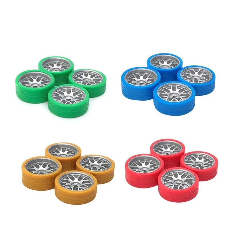 

Metal Wheel Rim Pattern Racing Tire Tyre 2 Narrow 2 Wide For Wltoys 284131 K969 K989 IW04M Mini-Q 1/28 RC Car