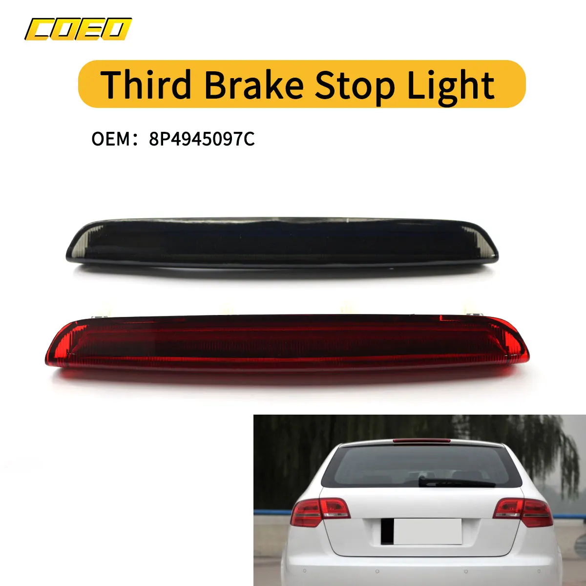 

High 3rd Brake Light Stop Lamp Fit for A3 8P RS3 8P4945097C 2004-2012
