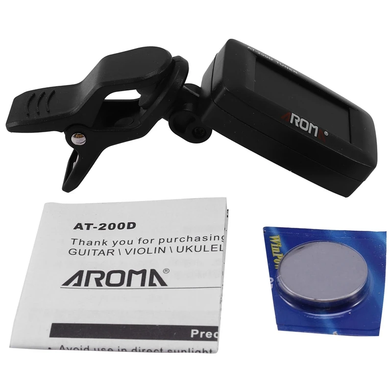 Aroma At-200D зажим для гитары тюнер портативный универсальный цифровой и аромат