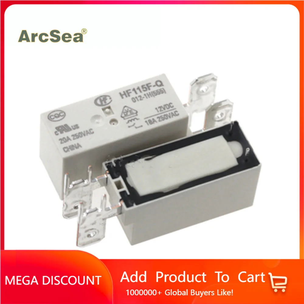 

10pcs/lot New Power Relay HF115F-Q-012-1H HF115F-Q-024-1H HF115F-Q-048-1H HF115F-Q 005-1H HF115F Q 012 1H 12VDC 24V 48V 5VDC