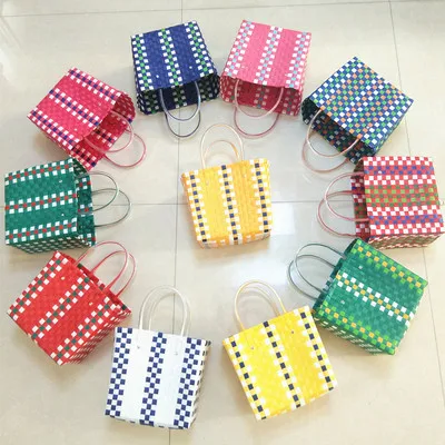 

Новинка 2023, плетеная вручную корзина для овощей CI, Модный Цветной Упаковочный ремень, плетеная Сумка, пляжная сумка для женщин