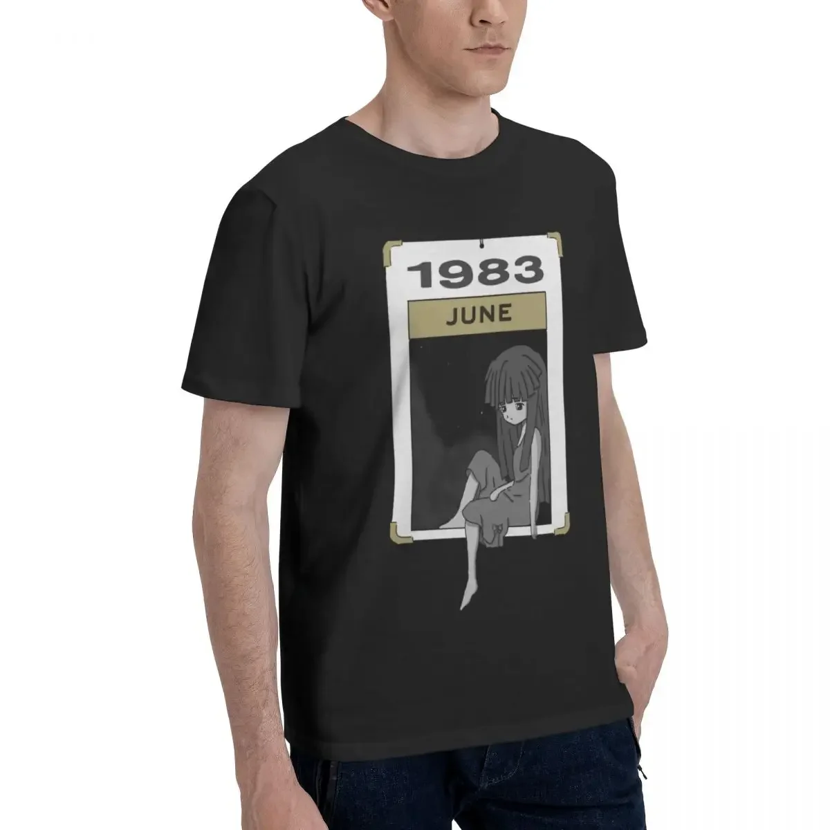 Футболка Higurashi с рисунком аниме когда они плачут футболка большого размера