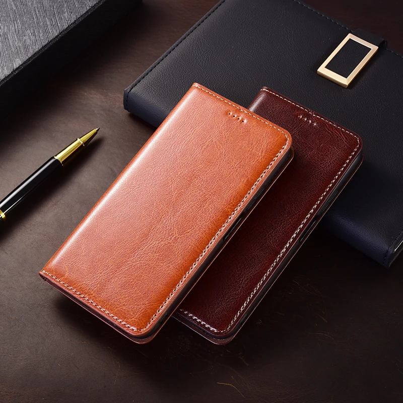 Кожаный флип-чехол с рисунком Crazy Horse для Redmi A3 A1 Rdmi A2 Plus 4G