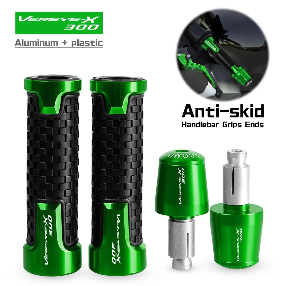 

FOR KAWASAKI VERSYSX300 VERSYS-X300 2017-2020 2021 2022 CNC Hndlebar Grips Ends Weight handle bar grip end Anti Vibration Silder