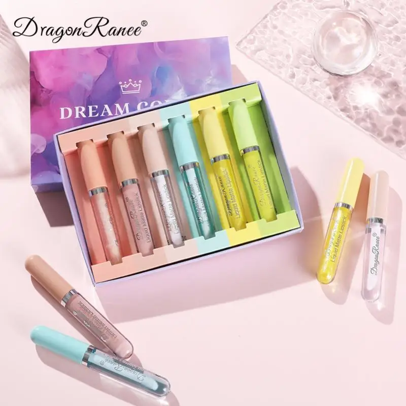 

6PCS Lip Oil Shiny Transparent Lip Glaze Colorless Lip Gloss Moisturizing Reduce Lips Lines Plumping Serum Lip Oil Care TSLM1