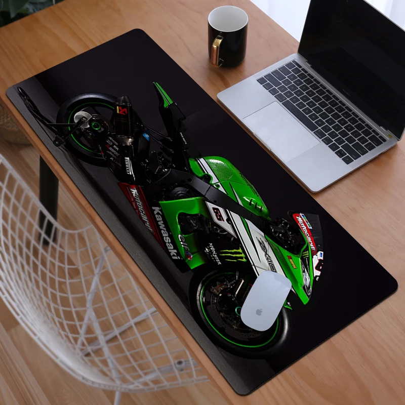 Extended Pad Kawasaki Gamer Keyboard Office Accessories Pc Cabinet Games Desk Mat Mouse Carpet Mousepad Anime Computer Desks