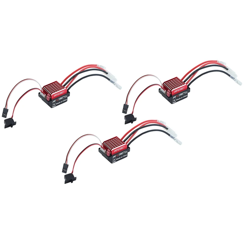 

3X 1060 60A Waterproof Brushed ESC Speed Controller Forward Brake And Reverse Brake For 1/10 RC Crawler Axial Scx10 Trx4