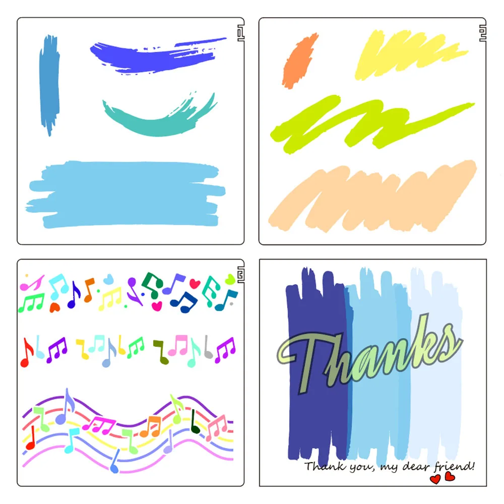 

Трафареты QITAI ST036