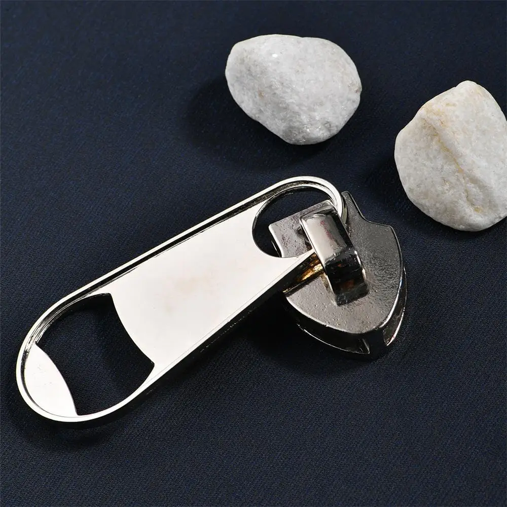 

Zinc Alloy Metal Beer Bottle Opener Multifunctional Magnetic Large Zipper Beer Bottle Opener Light Luxury Creative Opener